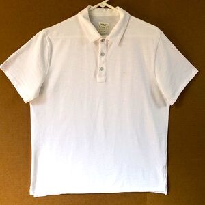 rag & bone Men’s Classic White Polo Short Sleeve Shirt Size L-XL